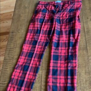 EUC Black and Red Tailored Cropped pants